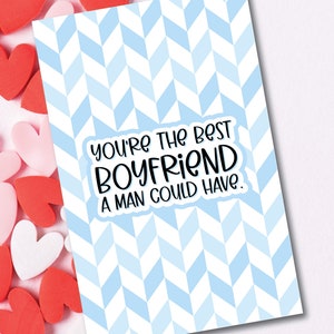 LGBTQ Card, Boyfriend Card, Valentine's Day, Love, Cute, Digital Download, Paper Card, Cute Card, Couples Card, Card for him, Gay Man Card