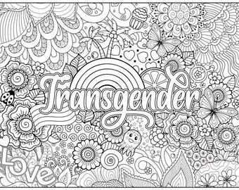 Trans Pride: A Coloring Book