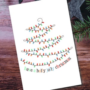 Cartes de Noël, illuminations vintage, carte de Noël du Canada, carte de Noël tendance, voeux de fin d'année, carte de Noël, joyeux Noël, joyeux Noël