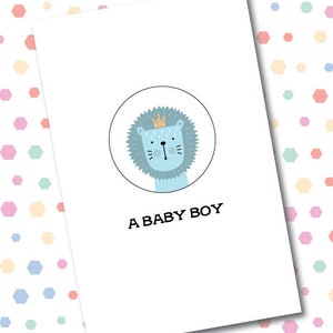 Carte de nouveaux parents, carte de bébé garçon, carte de voeux, téléchargement numérique, carte en papier, jolie carte, carte de nouveau bébé, au Canada