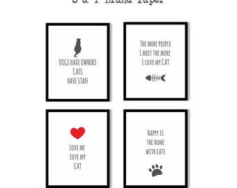 Cat Lover gifts, Cat lover gift, Cat Wall Art, Digital Downloads, Digital Art, Cat Decor, Cat Wall Art, Cat Mom Gifts, Gift for mom, Cat