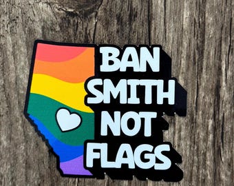 Ban Smith Sticker, Danielle Smith Sticker, Flags Sticker, Pride Sticker, Political Sticker, Anti Smith Sticker, UCP Sticker, Alberta Schools