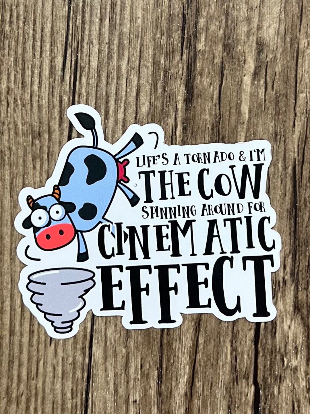 Mental Health Sticker, Life Sticker, Life is Hard Sticker, Cute Cow ...