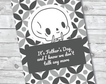 Fathers Day, Fathers Day Card, Fathers Day Funny, Dead Dad Club, Digital Download, Paper Card, Fathers Day Canada, You're Dead, Dead Dad