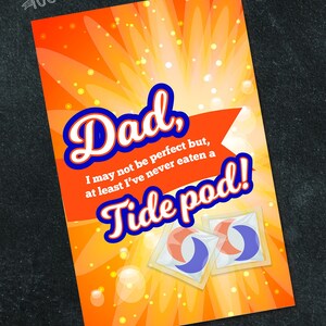Tide Pod / Carte de fête des pères numérique ou envoyée par la poste