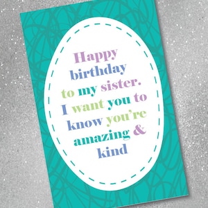Sister Birthday Card, You are a Bitch, Funny card, Paper Card, Digital Download, In Canada, funny card, Card for Sister, Bitch Sister