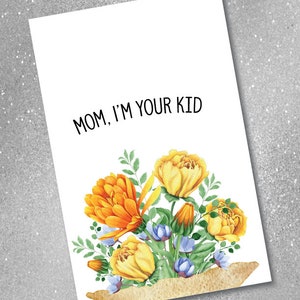 Cartes d'anniversaire, carte de voeux, carte papier, téléchargement numérique, carte d'anniversaire drôle, au Canada, carte drôle, carte pour maman, carte pour mère