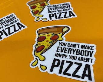 Die Cut Stickers, Die Cuts, Laptop Sticker, Decal, Sticker, Sticker Cute, Bumper Sticker, Pun, Sticker Funny, In Canada, Pizza, Water Proof