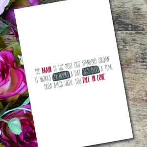 Je suis foutu, carte de la Saint-Valentin drôle, Saint-Valentin, amour, mignon, carte pour elle, carte pour lui, couples, téléchargement numérique, carte papier