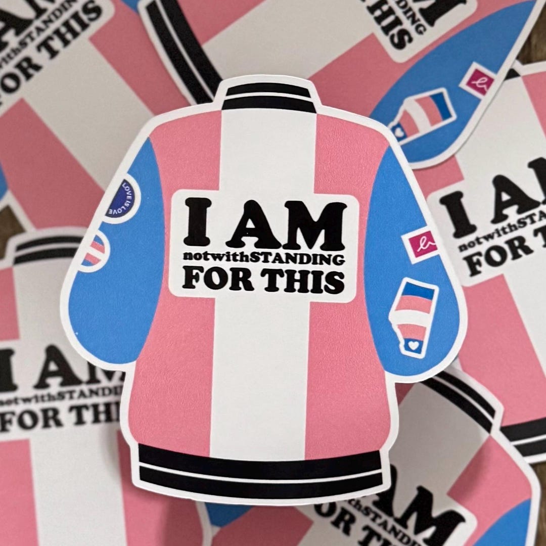 Trans Rights Sticker Transgender Bumper Sticker, Trans Rights, Political Sticker, Die Cut ...