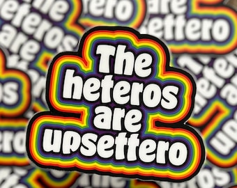 Die Cut Stickers, Die Cut, Laptop Sticker, Decal, Sticker, Sticker Cute, Heteros Upsettero, Gift for Her, Gift For him, Water Proof