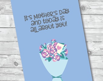 Mothers Day, Mothers Day Card, Mothers Day Funny, Mothers Day Cute,  Digital Download, Paper Card, Mothers Day Canada, Funny Mothers Day