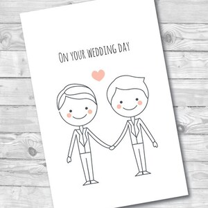 Carte de mariage gay, Carte de vœux, Téléchargement numérique, Carte papier, Fierté, Mariage gay, Mariage LGBTQ, Carte de mariage LGBTQ, Au Canada