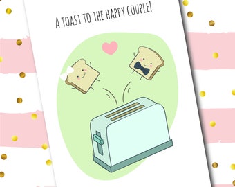 Wedding Card, Greeting Card, Digital Download, Paper Card, Cute Wedding Card, Card Wedding, Pun Card, In Canada