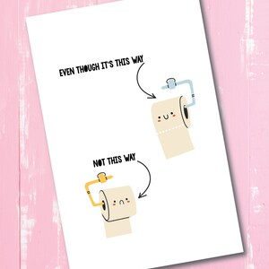 Carte de papier toilette, carte drôle de Saint-Valentin, Saint-Valentin, amour, carte pour elle, carte pour lui, couples, téléchargement numérique, carte papier, carte de jeu de mots