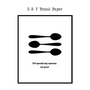 Spoon Theory, Spoonies, Spoony, Spoonie Gifts, In Canada, Chronic Illness, Chronic Illness Warrior, Digital Print, Digital Printable