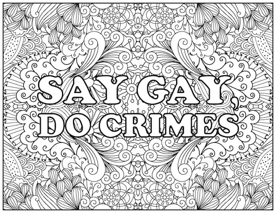 Gay Colouring Pride Coloring Printable Colouring Page - Etsy
