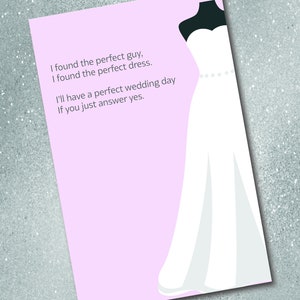 Cartes de fête de mariage, carte de voeux, téléchargement numérique, carte papier, carte mignonne, carte drôle, fête de mariage, carte de demoiselle d'honneur, au Canada
