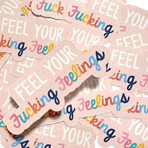 Die Cut Stickers, Die Cuts, Laptop Sticker, Decal, Sticker, Sticker Cute, Gifts for Women, Water Proof, All the Feelings, Gifts