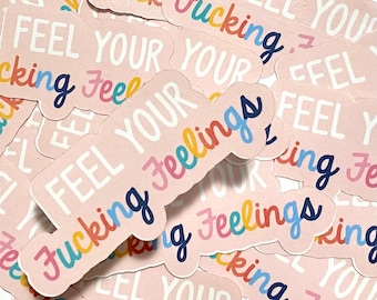 Die Cut Stickers, Die Cuts, Laptop Sticker, Decal, Sticker, Sticker Cute, Cadeaus voor vrouwen, Water Proof, Alle Gevoelens, Geschenken