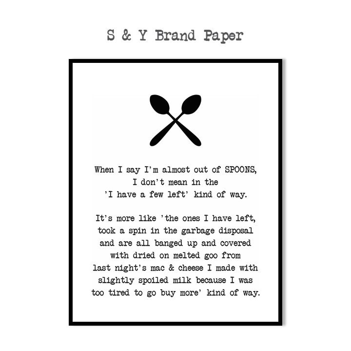 Spoon Theory Spoonies Spoony Spoonie Gifts In Canada Etsy Canada