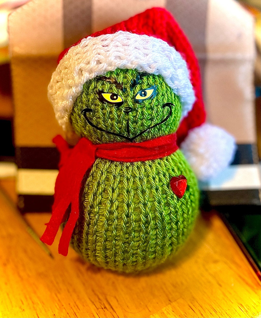 Knitted Grinch - Etsy