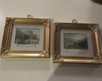 Sungott Art Studios New York Set Of 2 Vintage 10 X 9 Framed Prints 538857919