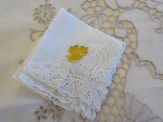HAND EMBROIDERED HANDKERCHIEF