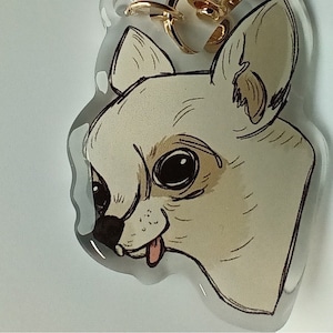 Chihuahua Acrylic Keychain - Perfect for Dog Lovers