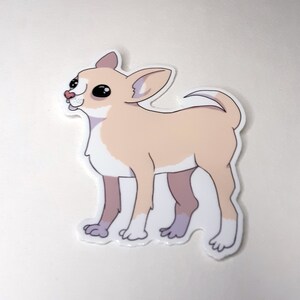 Cute Chihuahua Vinyl Sticker-Perfect for Dog Lovers!