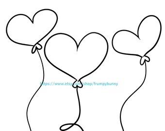 Free Free Heart Balloon Svg 271 SVG PNG EPS DXF File