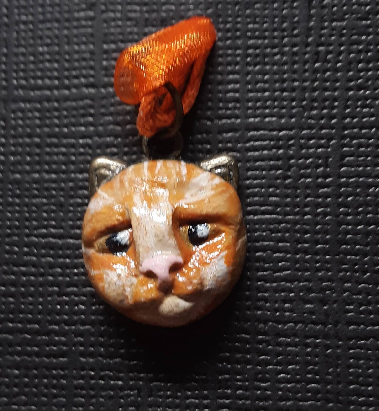 Small cat charm necklace Etsy
