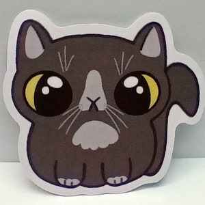 Tuxedo Cat Vinyl Sticker - Purrfect for Cat Lovers
