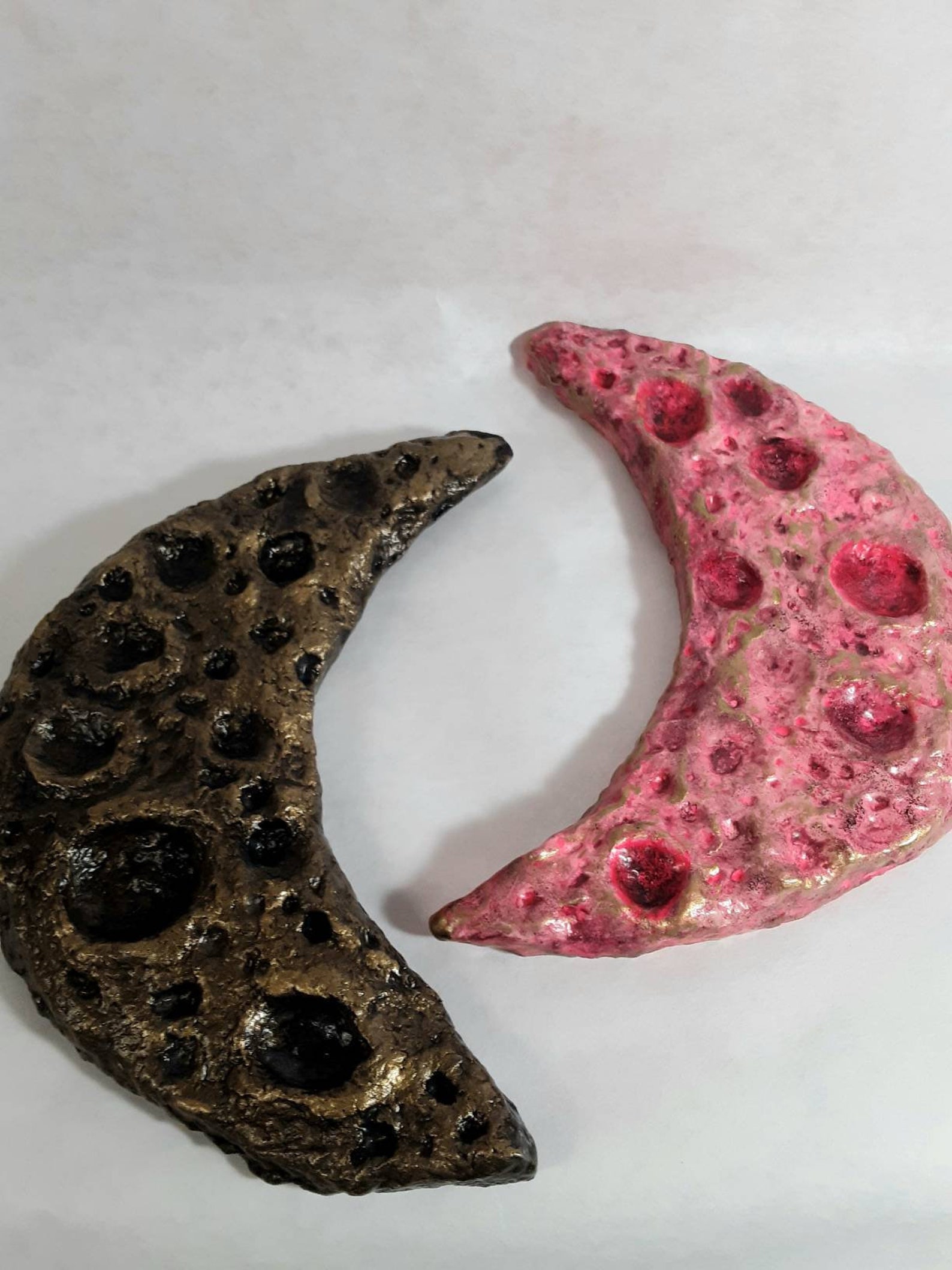 Paper Mache Cresent Moon Wall Art Etsy