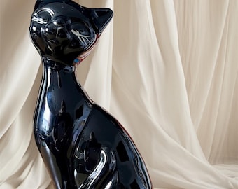 ヴィンテージアート陶器の水玉模様の猫 - Etsy 日本
