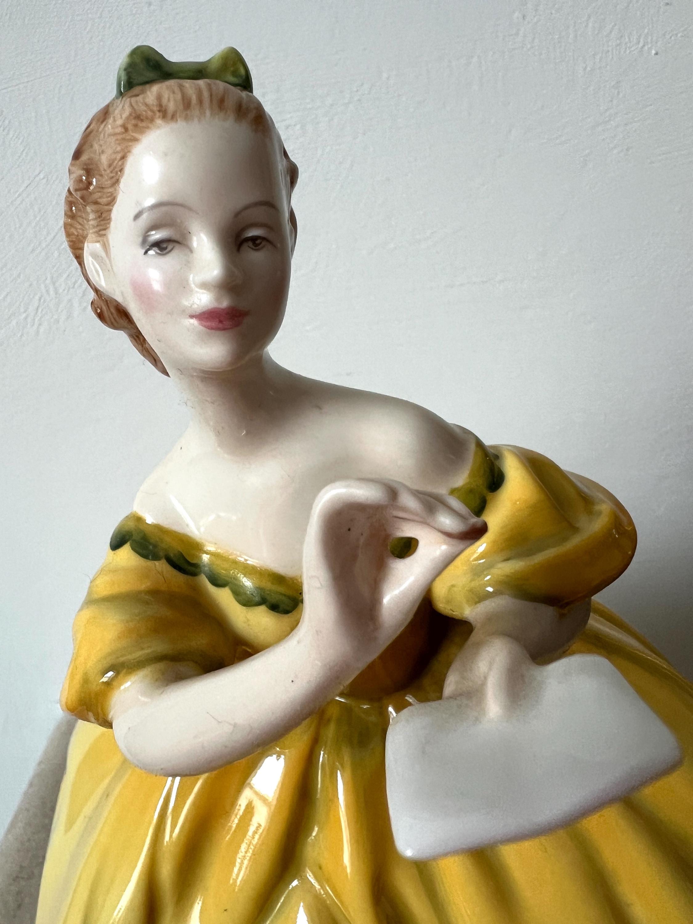 Royal Doulton Figurine - the Last Waltz, Fine Bone China Lady in Yellow Dress - Etsy Royal Doulton Figurine - the Last Waltz, Fine Bone China Lady in Yellow Dress - Etsy