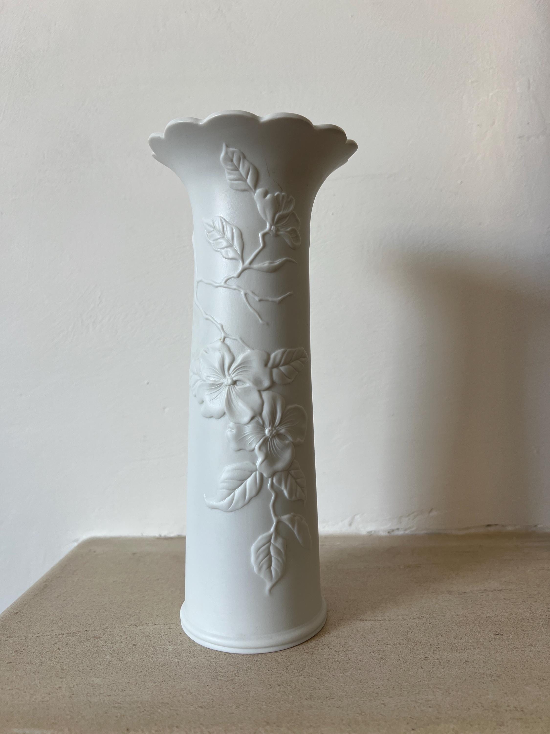 入荷now 安全 《西独KAISER社/ヴィンテージ〉「(白磁)花瓶(金彩
