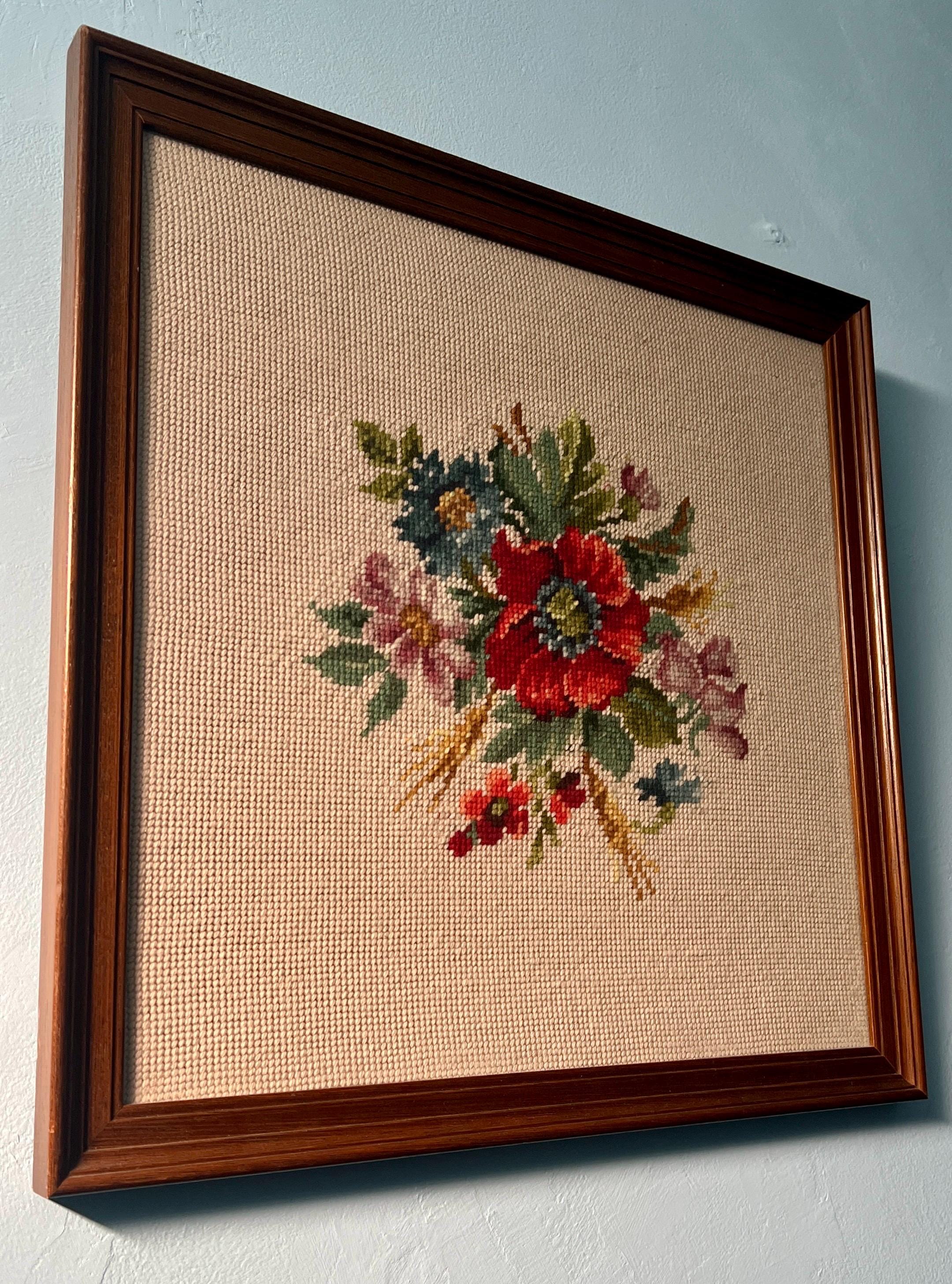 オリジナルヴィンテージタペストリー ベルリンウールワーク刺繍アート
