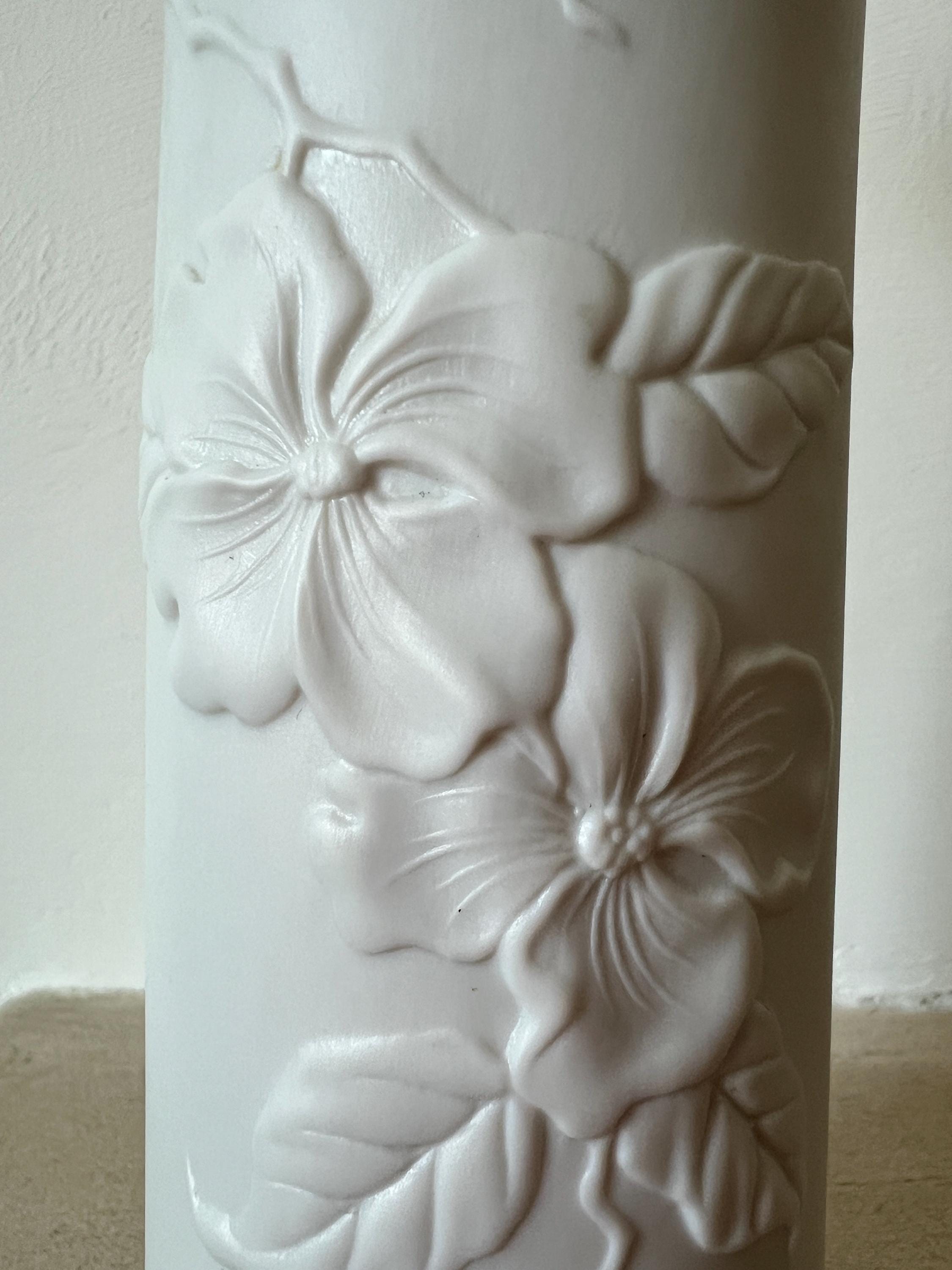 Vintage AK Kaiser Bisque Porcelain Vase, Manfred Frey Dogwood