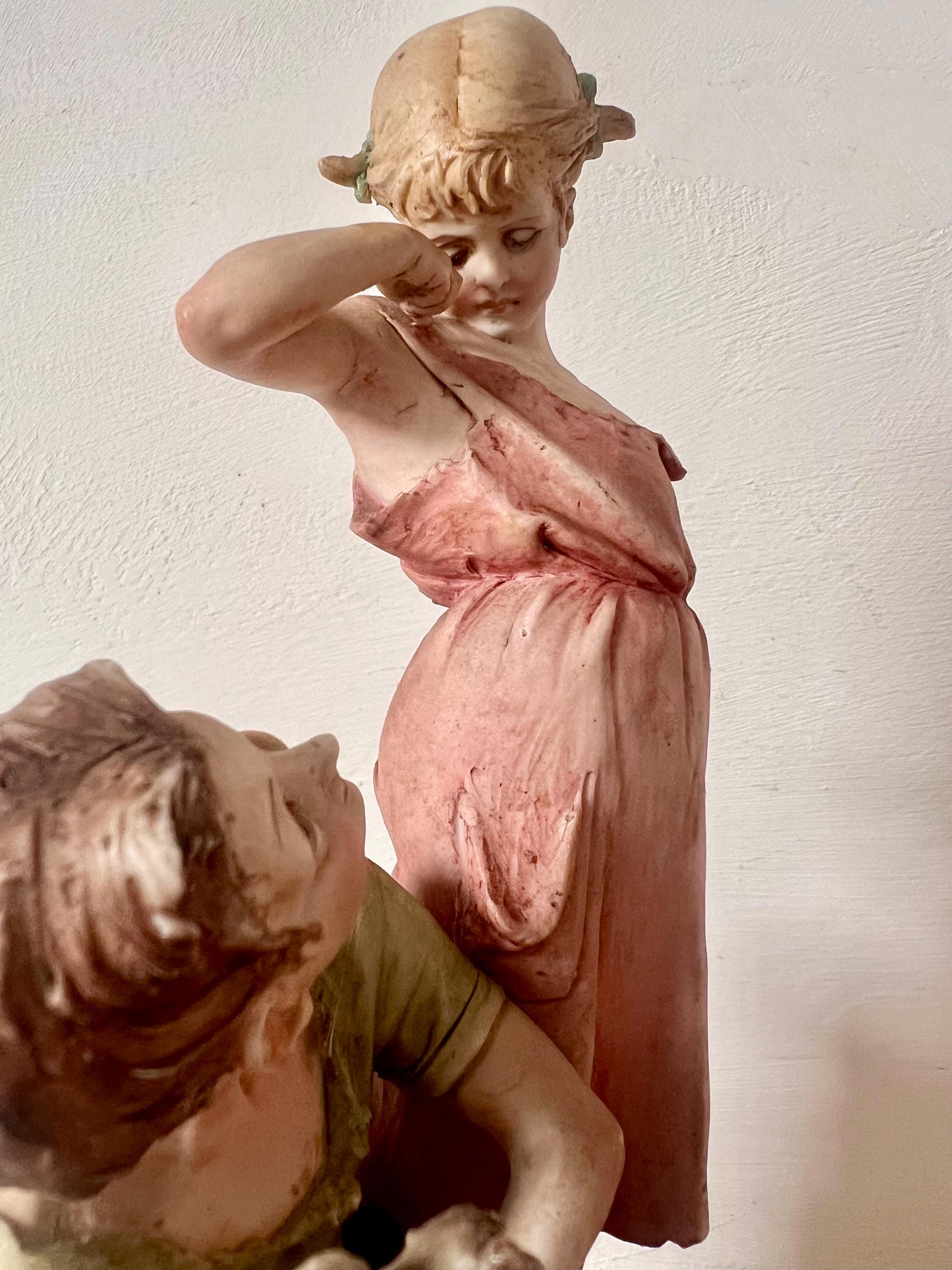 Vintage Capodimonte Bruno Merli Porcelain Figurine - Mid Century