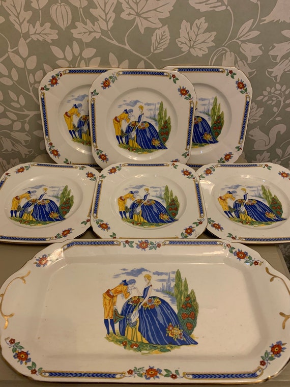 Beautiful Vintage Alma Ware England ashley Plate Set afternoon Tea Tea Party Girls Party Birthday Party Etsy Canada