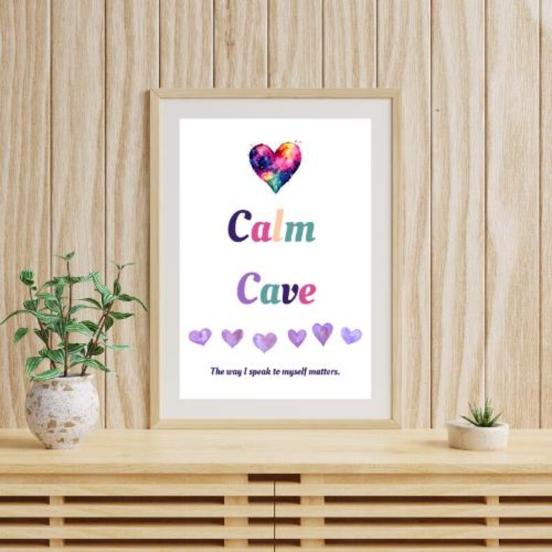 Calm Cave, Growth Mindset Poster, Kid's Room Decor - Etsy