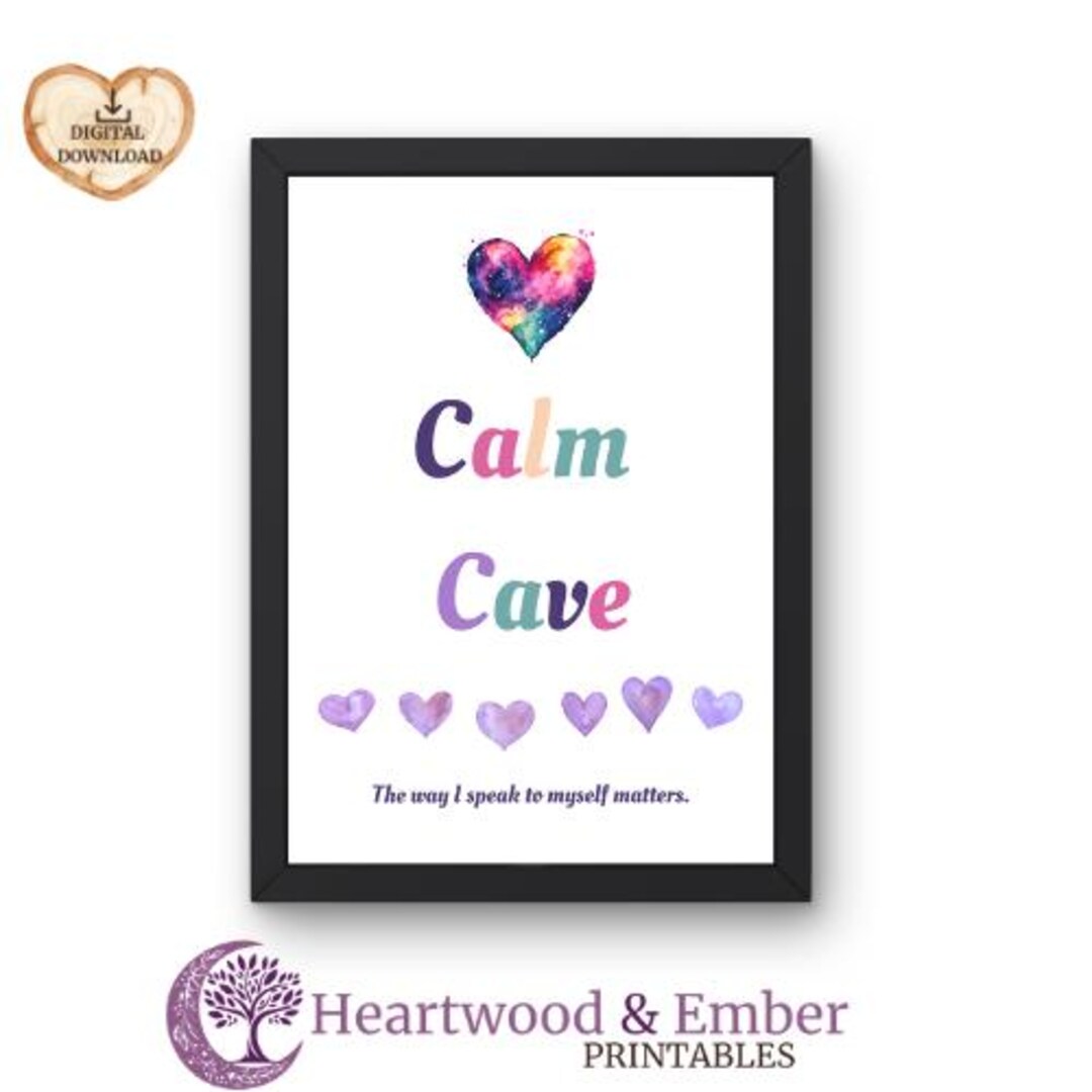 Calm Cave, Growth Mindset Poster, Kid's Room Decor - Etsy