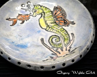 Seahorse Butterfly Dish