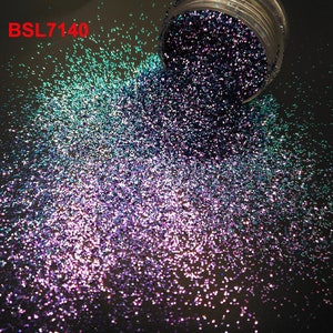 Glitter,Chameleon Glitter,Color Shifting Glitter,Metallic Color Changing 0.4MM Hexagon Glitter Powder,Nail Art,Face,Craft,Makeup DIY,Tumbler