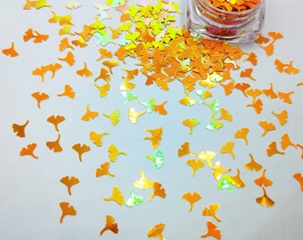 6Color Shining 6MM Ginkgo Leaf Nail Glitter Chunky Sequin Flake Paillette Shape forDIY Facepaint Nail Art Body Makeup Resin Craft Decoration
