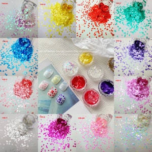 Adesivo de flor de cerejeira Sakura Flower Petal Chip Nail Glitter Chunky Lantejoulas Floco Primavera Arco-íris Holográfico Japonês DIY Decoração de Nail Art