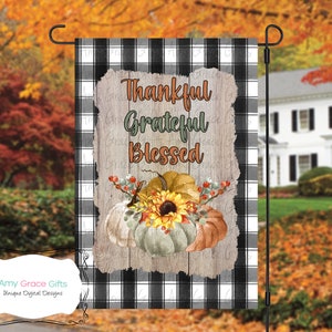 Pumpkin Garden Flag Digital Design, Sublimation, PNG