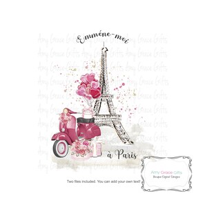 Breng me naar de Eiffeltoren van Parijs, jubileum, digitaal ontwerp, clipart, sublimatie, png, instant download, afdrukbare kunst
