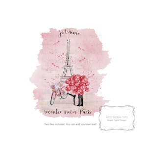 Valentine Meet Me In Paris Eiffeltoren, jubileum, digitaal ontwerp, sublimatie PNG, Instant Download, Afdrukbare kunst